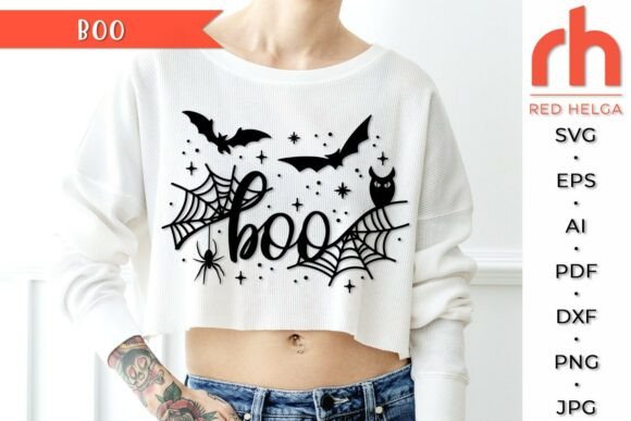 Boo SVG, Halloween Shirt Cut File