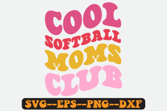 Cool Softball Moms Club Quote Retro Svg Review