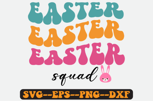 Easter Squad Quote Retro Svg Design for Crafts and Graphics