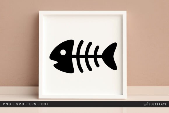 Fish Bone SVG Clipart for Modern Crafts and Graphics