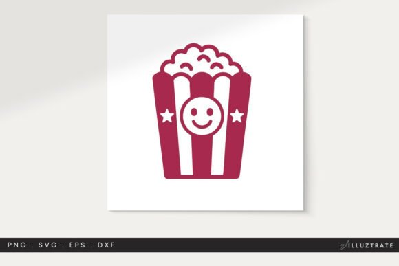 Popcorn SVG Cut File Clipart PNG for Graphics and Crafts