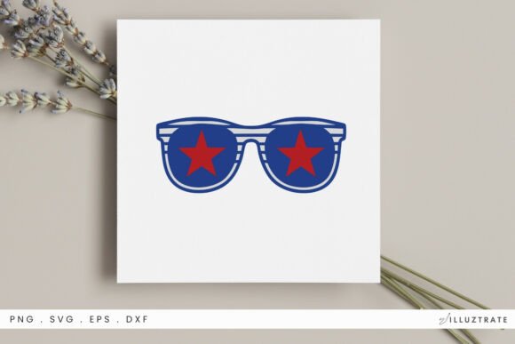 Star Sunglasses SVG Clipart for Graphics and Crafts